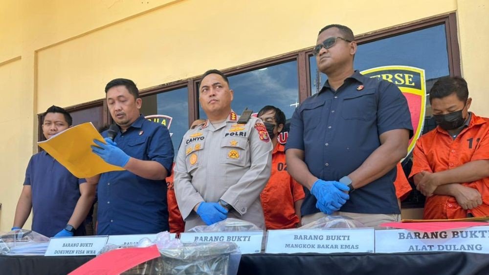 Polda Papua Bongkar Tambang Emas Ilegal di Keerom, 4 WNA China Ditangkap