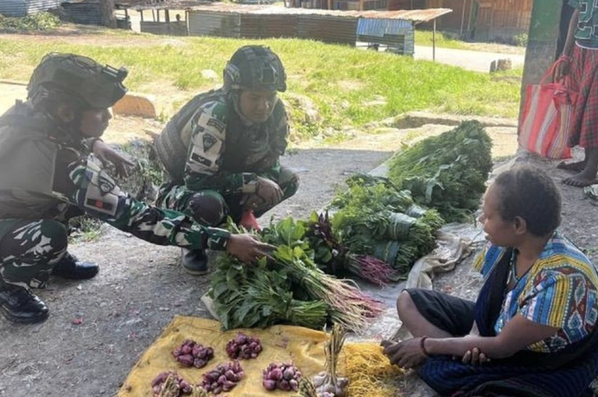 Satgas Pamtas Hadir Dukung Kesejahteraan Petani dan Stabilitas Wilayah Papua
