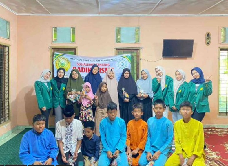 Sosialisasi Berjudul “Tolak Radikalisme, Jaga Persatuan dan Kedamaian” di Panti Asuhan Assalam Nurhi