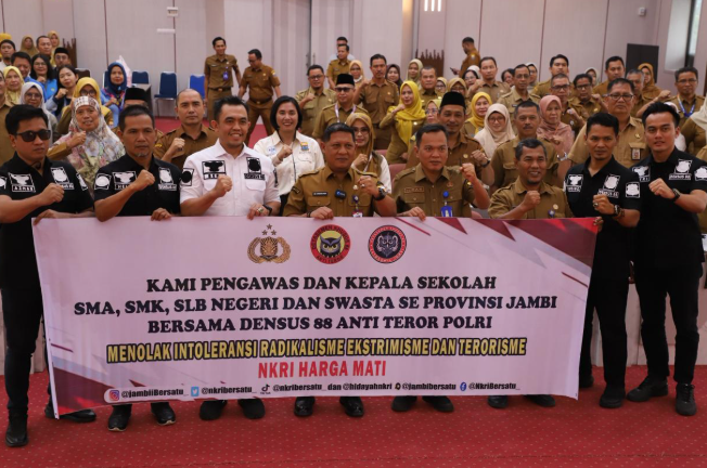 Densus 88 AT Polri Gelar Sosialisasi Pencegahan Radikalisme di Jambi