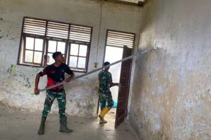 TNI rehabilitasi sekolah terdampak bencana di Aceh Tamiang