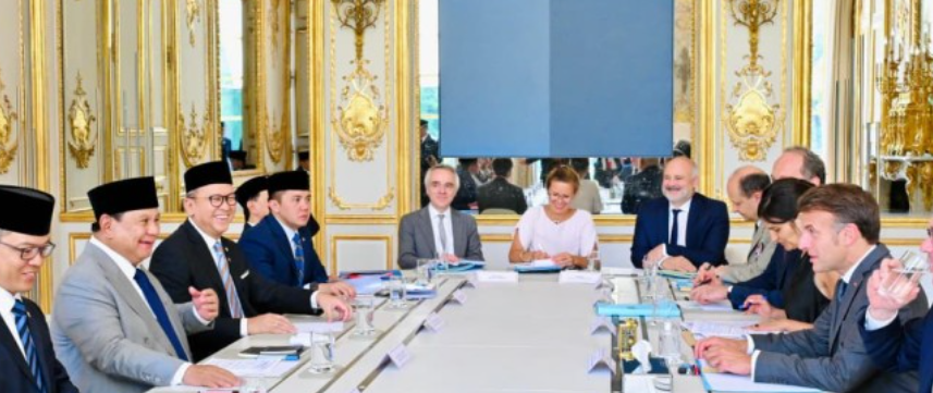 Presiden Prabowo dan Presiden Macron Bahas Kerja Sama Pertahanan hingga IEU-CEPA di Istana Élysée