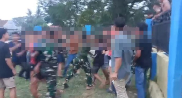 TNI dan Warga yang Terlibat Baku Hantam di Lampung Utara Sepakat Damai
