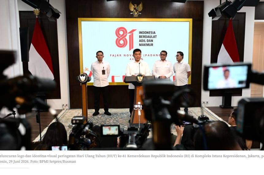 Pemerintah Resmi Luncurkan Logo dan Identitas Visual HUT Ke-81 Kemerdekaan RI