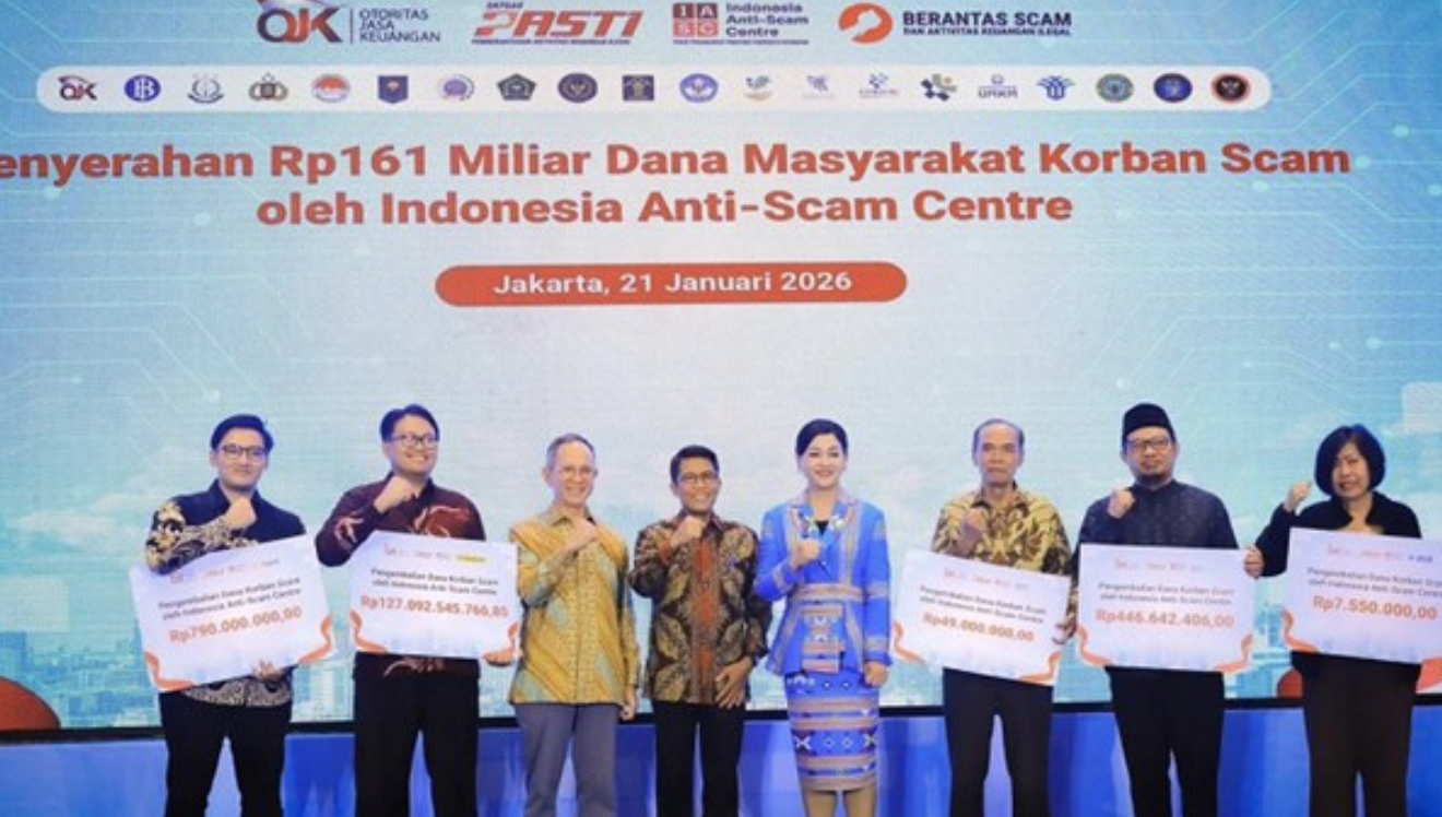 IASC Berhasil Kembalikan Rp161 Miliar Dana Korban Scam, OJK Tegaskan Negara Hadir