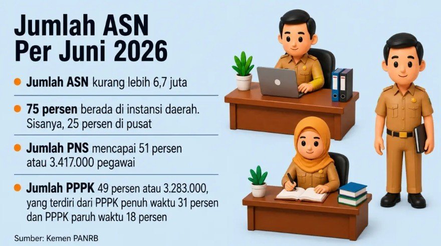 Pemda Diberi Waktu Tambahan Bayar PPPK, Rekrutmen Honorer Baru Dilarang