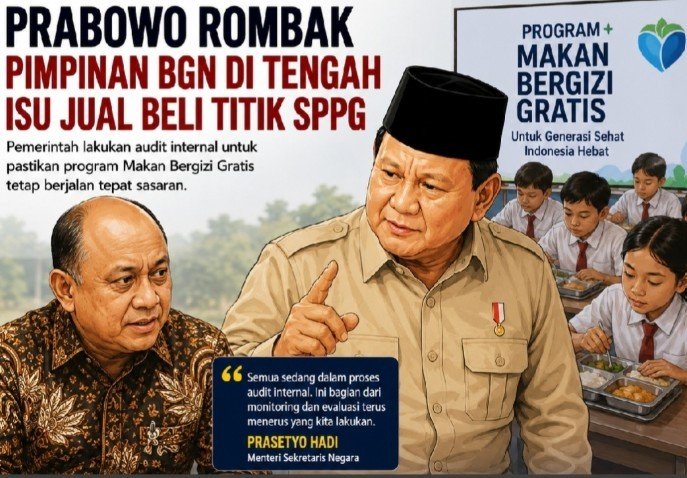 Pernyataan tegas Presiden Prabowo Subianto, usai kasus penangkapan Kepala BGN
