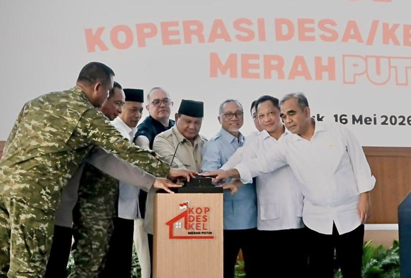 Nganjuk Jadi Lokasi Peresmian KDMP, Prabowo Tinjau Langsung Koperasi Percontohan