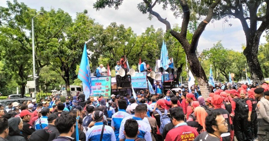 Serikat Pekerja Perketat Pengamanan Internal Aksi Upah 2026